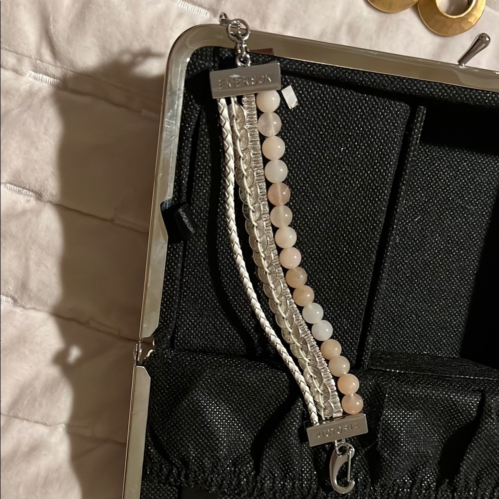 Victoria Emerson 4 strand Bracelet with Silver Accents